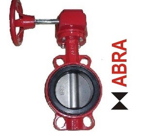 Затвор поворотный межфланцевыйABRA-BUV-VF866D150G Ду Ру16 с редуктором